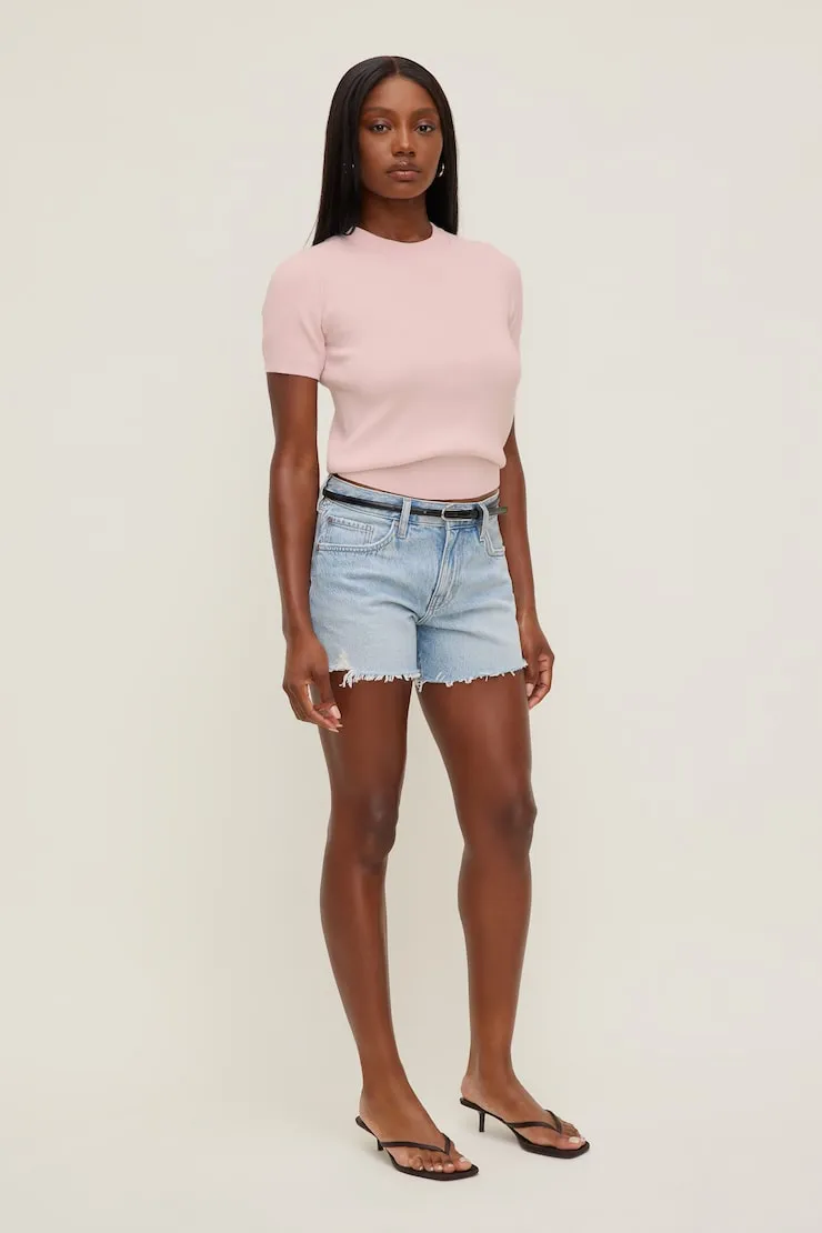 Clara Short Sleeve Sweater - Dynamite - Pink - Women Clothing sold by Dynamite product image thumbnail 5