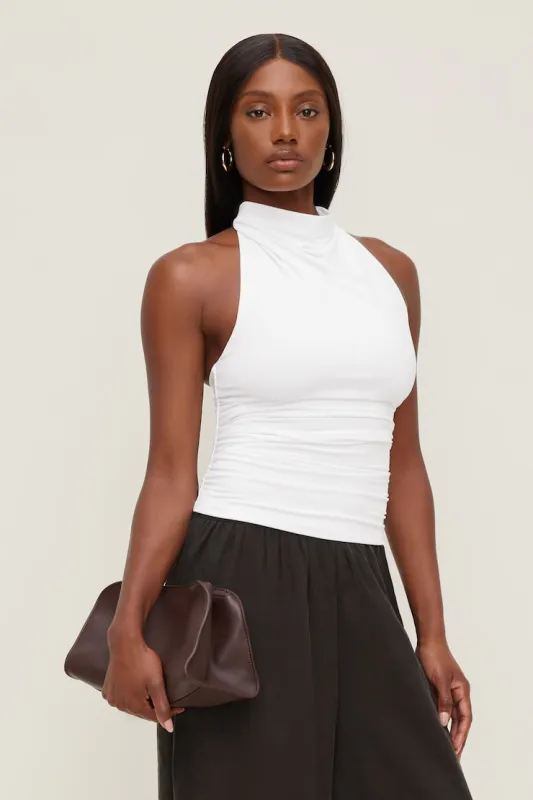 Bry Sculpt Halter Top - Dynamite - White - Women Clothing made by Dynamite