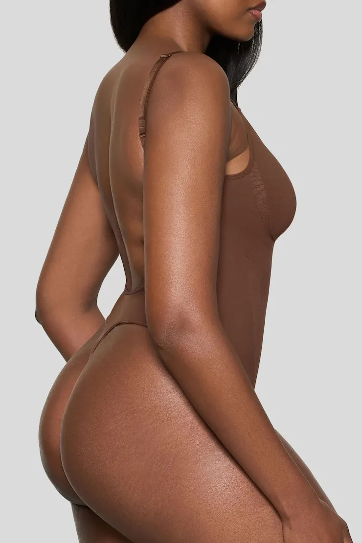 BOOMBA | Backless Sculpt Bodysuit - Dynamite - Beige - Women Clothing sold by Dynamite product image thumbnail 3