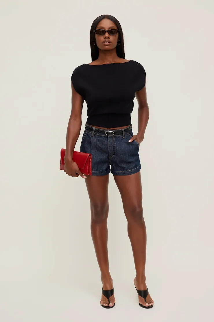 Aria Boat Neck Sweater - Dynamite - Black - Women Clothing sold by Dynamite product image thumbnail 3