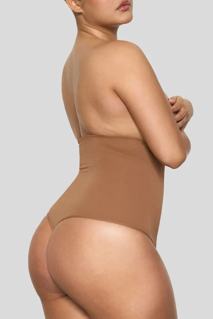BOOMBA | High-Waisted Shapers - Dynamite - Brown - Women Clothing sold by Dynamite product image thumbnail 3