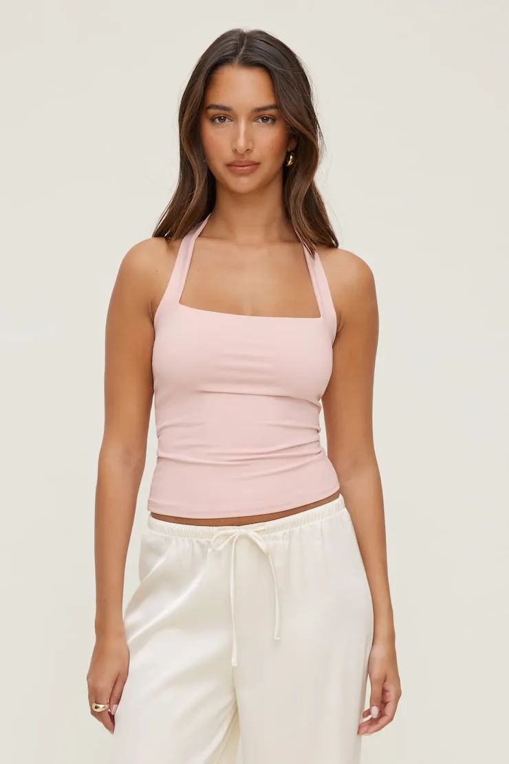 Sculpt Halter Top - Dynamite - Pink - Women Clothing sold by Dynamite