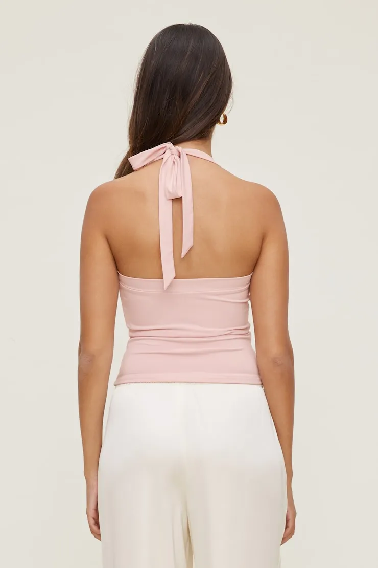 Sculpt Halter Top - Dynamite - Pink - Women Clothing sold by Dynamite product image thumbnail 2