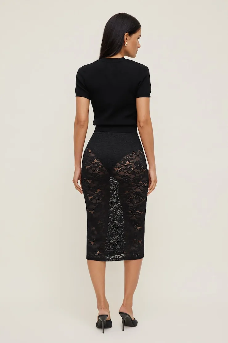 Clara Short Sleeve Sweater - Dynamite - Black - Women Clothing sold by Dynamite product image thumbnail 4