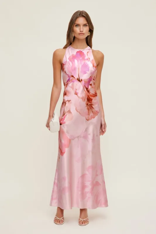 Andy Satin Maxi Dress - Dynamite - Pink - Women Clothing made by Dynamite