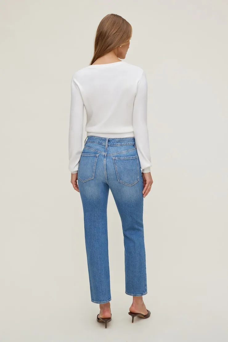 Frenchie High Rise Slim Leg Jeans - Dynamite - Blue - Women Clothing sold by Dynamite product image thumbnail 2