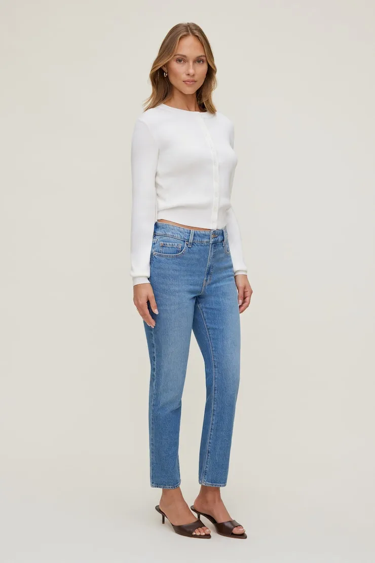 Frenchie High Rise Slim Leg Jeans - Dynamite - Blue - Women Clothing sold by Dynamite product image thumbnail 3