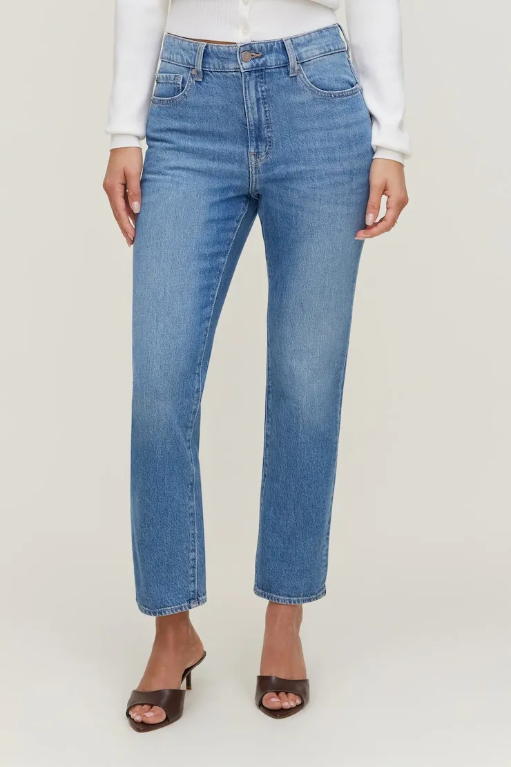 Frenchie High Rise Slim Leg Jeans - Dynamite - Blue - Women Clothing sold by Dynamite product image thumbnail 4