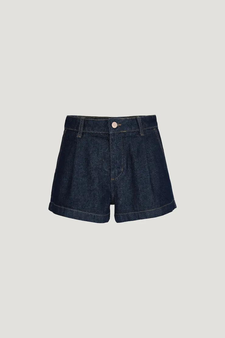 Eliana High Rise Jean Shorts - Dynamite - Blue - Women Clothing sold by Dynamite product image thumbnail 4