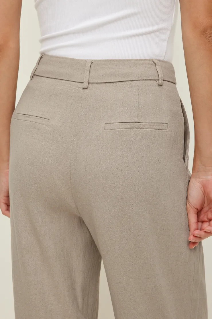 Alex Linen Wide Leg Pants - Dynamite - Beige - Women Clothing sold by Dynamite product image thumbnail 5