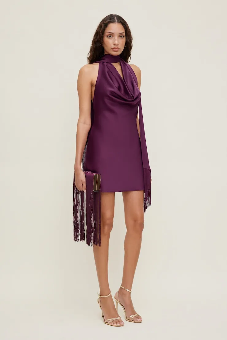 Fringe Box Clutch - Dynamite - Purple - Women Clothing sold by Dynamite product image thumbnail 2