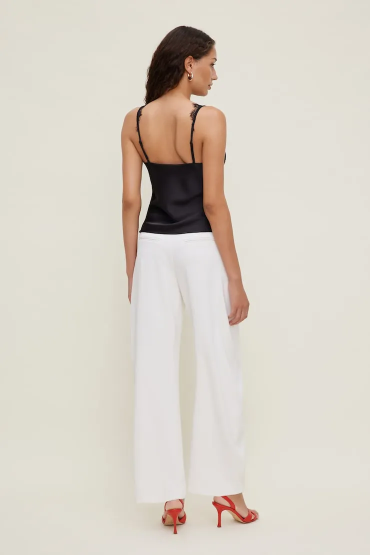 Satin Lace Cami Top - Dynamite - Black - Women Clothing sold by Dynamite product image thumbnail 4