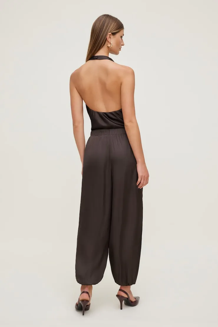Satin Balloon Pants - Dynamite - Brown - Women Clothing sold by Dynamite product image thumbnail 2
