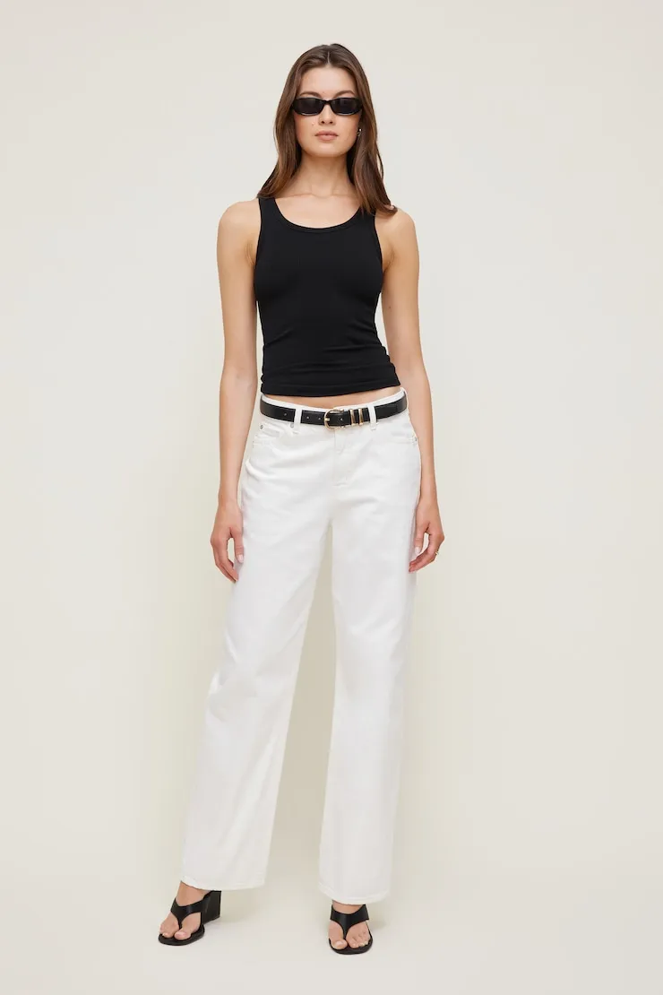 Classic Faux Leather Belt - Dynamite - Black - Women Clothing sold by Dynamite product image thumbnail 3