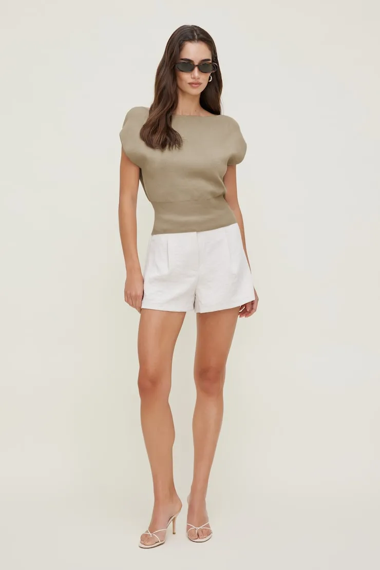 Aria Boat Neck Sweater - Dynamite - Beige - Women Clothing sold by Dynamite product image thumbnail 3
