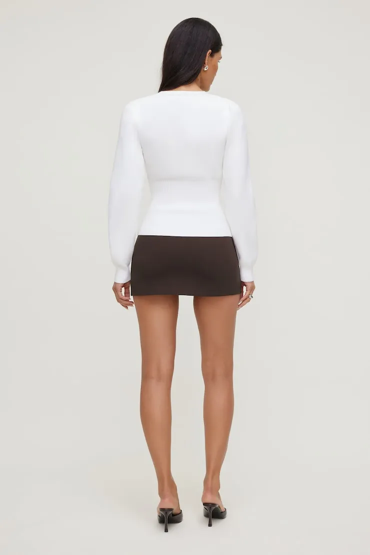 Cinched Waist Cardigan - Dynamite - White - Women Clothing sold by Dynamite product image thumbnail 4