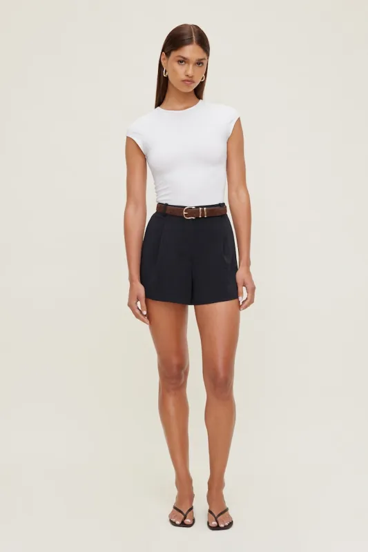 Airflow High Rise Shorts - Dynamite - Navy - Women Clothing made by Dynamite