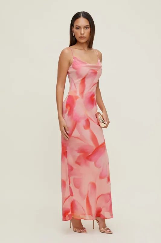 Alessia Maxi Slip Dress - Dynamite - Pink - Women Clothing made by Dynamite