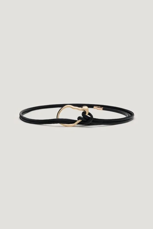 Irregular Buckle Wrap Belt - Dynamite - Black - Women Clothing made by Dynamite