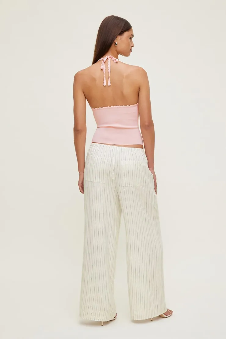 Leo Linen Wide Leg Pants - Dynamite - Greys - Women Clothing sold by Dynamite product image thumbnail 3