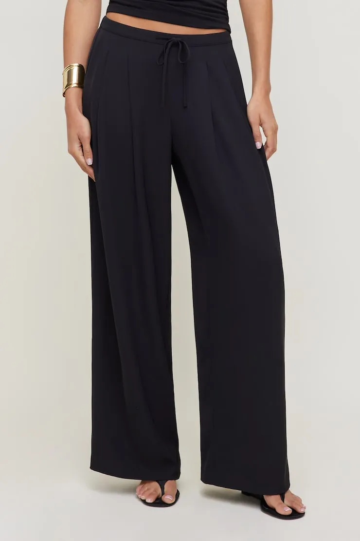 Palazzo Pants - Dynamite - Black - Women Clothing sold by Dynamite product image thumbnail 4
