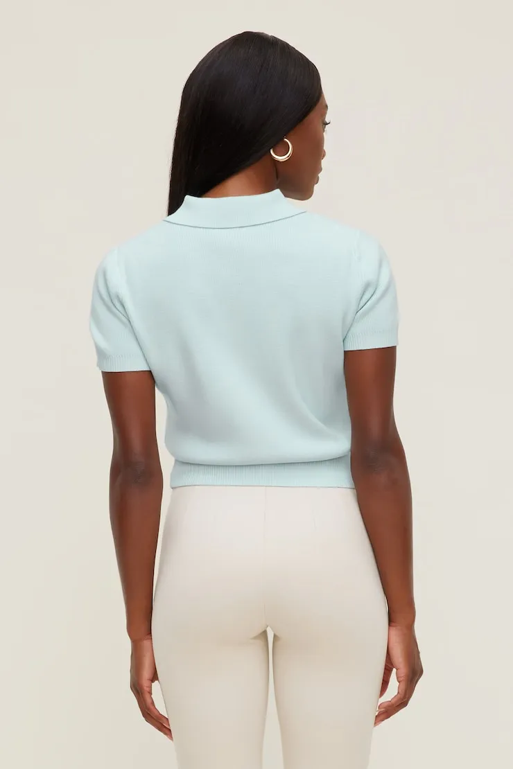 Polo Crewneck Cardigan - Dynamite - Blue - Women Clothing sold by Dynamite product image thumbnail 2