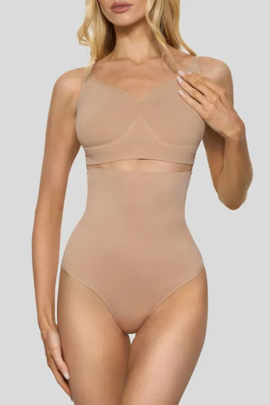 BOOMBA | High-Waisted Shapers - Dynamite - Beige - Women Clothing made by Dynamite