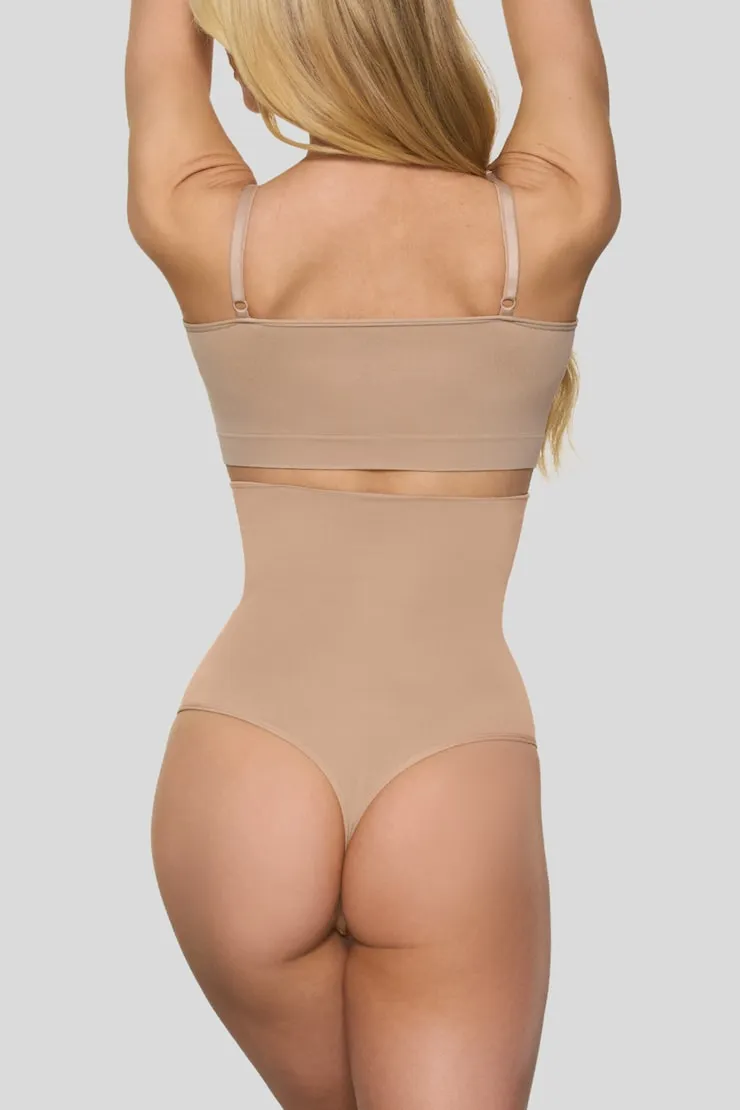 BOOMBA | High-Waisted Shapers - Dynamite - Beige - Women Clothing sold by Dynamite product image thumbnail 5