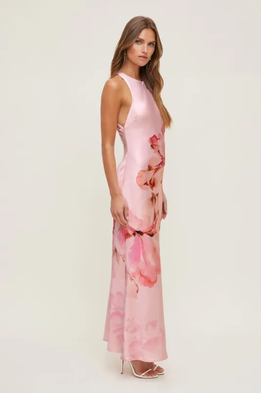 Andy Satin Maxi Dress - Dynamite - Pink - Women Clothing made by Dynamite