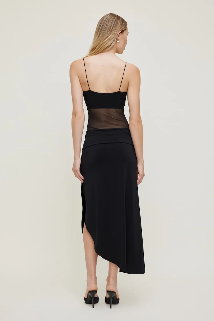Bandeau Sheer Mesh Bodysuit - Dynamite - Black - Women Clothing sold by Dynamite product image thumbnail 4