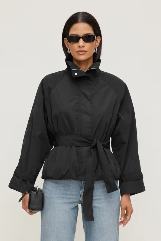 Hazel Bubble Anorak - Dynamite - Black - Women Clothing made by Dynamite