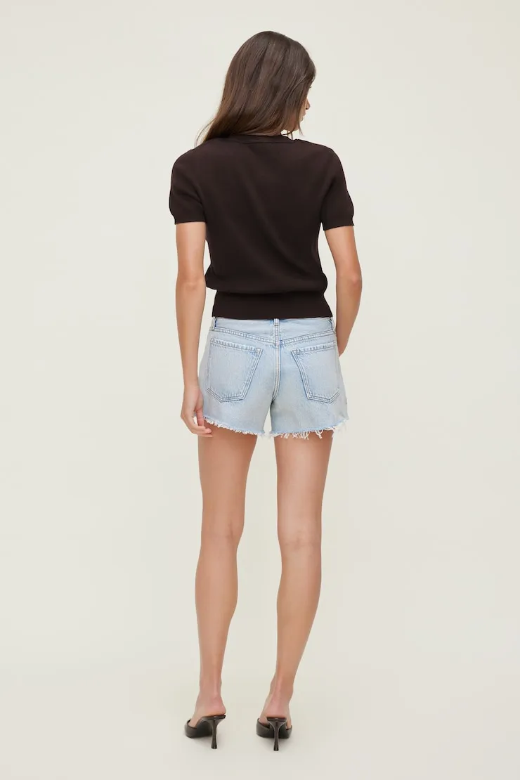 James Relaxed Mid Rise Jean Shorts - Dynamite - Blue - Women Clothing sold by Dynamite product image thumbnail 2