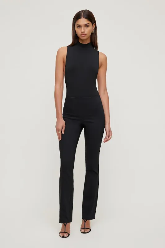 High Rise Slim Bootcut Pants - Dynamite - Black - Women Clothing made by Dynamite