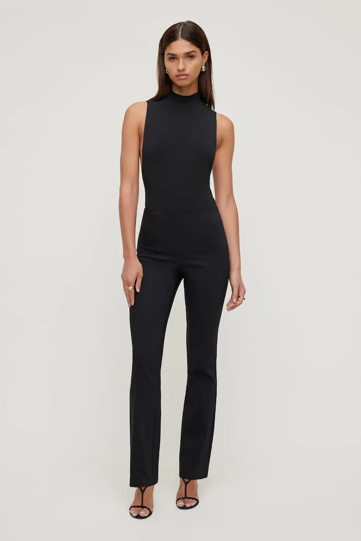 High Rise Slim Bootcut Pants - Dynamite - Black - Women Clothing sold by Dynamite