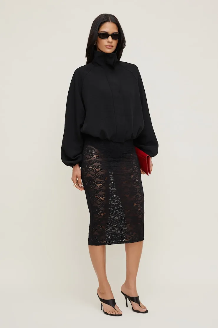 High Neck Airflow Anorak - Dynamite - Black - Women Clothing sold by Dynamite product image thumbnail 3