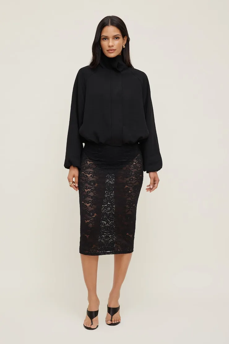High Neck Airflow Anorak - Dynamite - Black - Women Clothing sold by Dynamite product image thumbnail 5