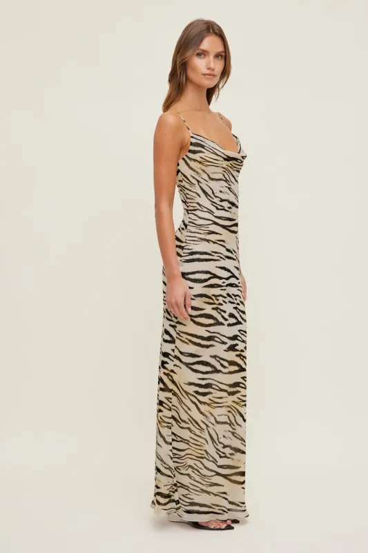 Alessia Maxi Slip Dress - Dynamite - Beige - Women Clothing made by Dynamite