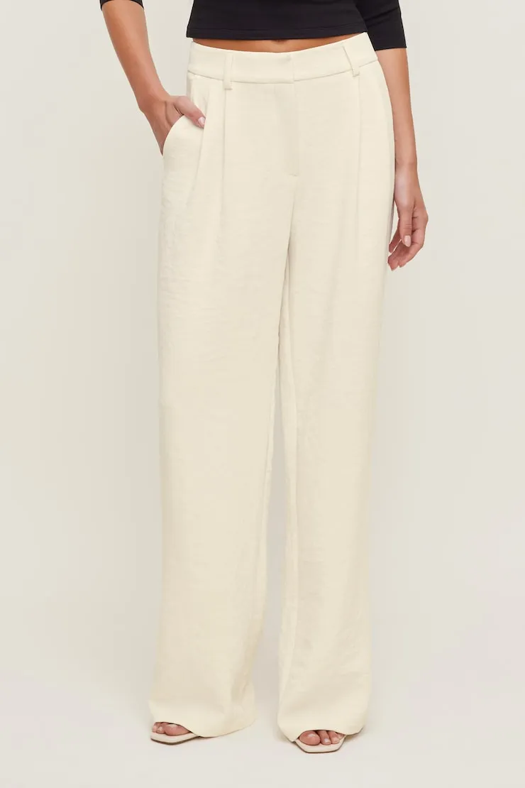 Alex Airflow Wide Leg Pants - Dynamite - White - Women Clothing sold by Dynamite product image thumbnail 2