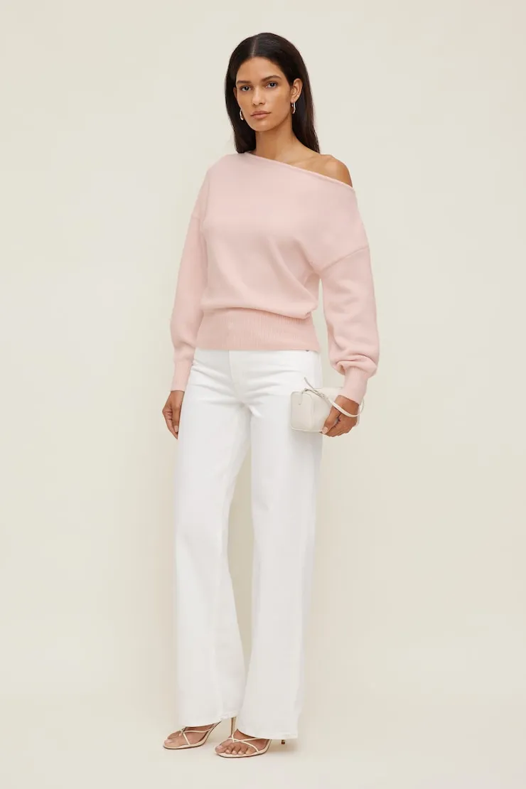 Lola Off Shoulder Sweater - Dynamite - Pink - Women Clothing sold by Dynamite product image thumbnail 5