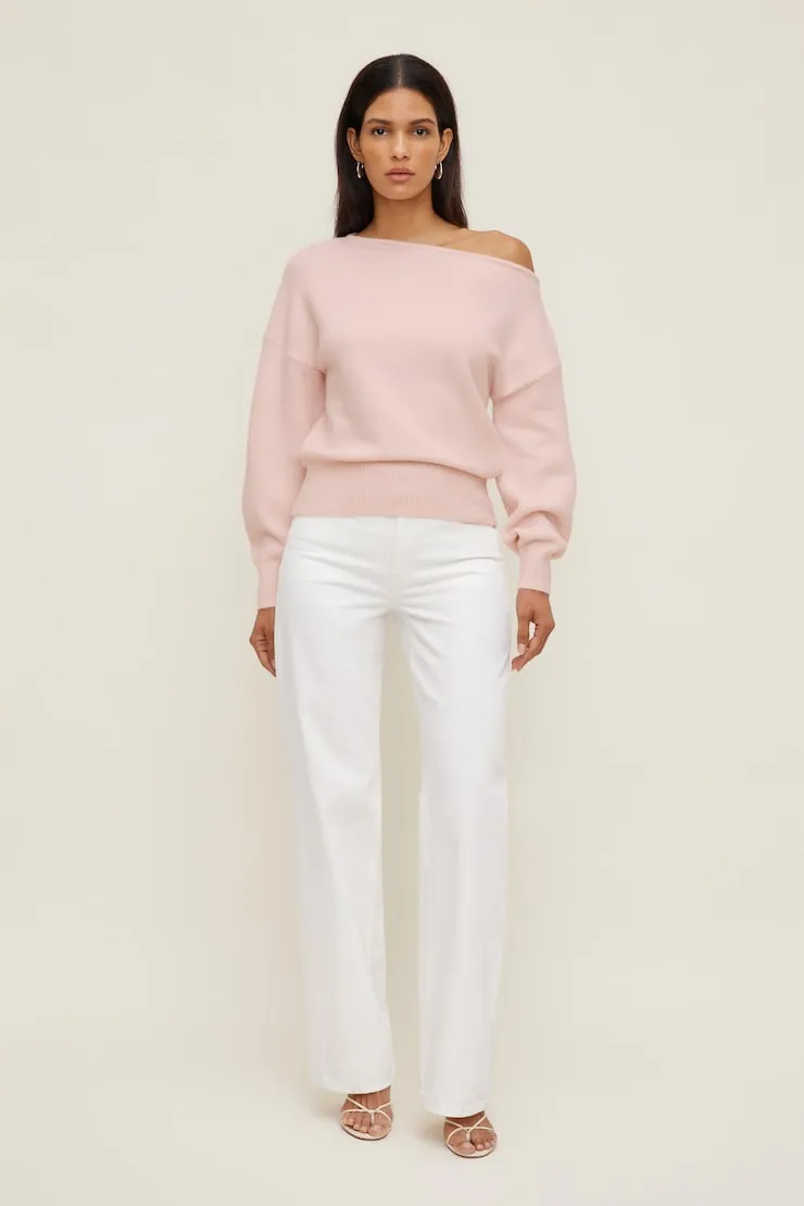 Lola Off Shoulder Sweater - Dynamite - Pink - Women Clothing sold by Dynamite product image thumbnail 3