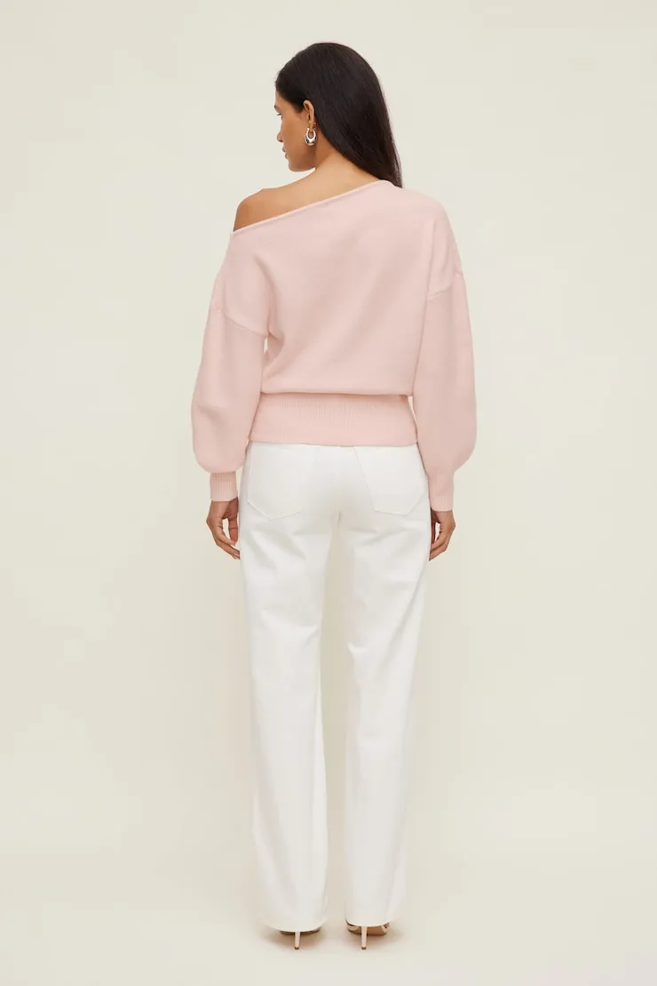 Lola Off Shoulder Sweater - Dynamite - Pink - Women Clothing sold by Dynamite product image thumbnail 4