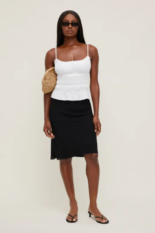 Georgette Midi Skirt - Dynamite - Black - Women Clothing made by Dynamite