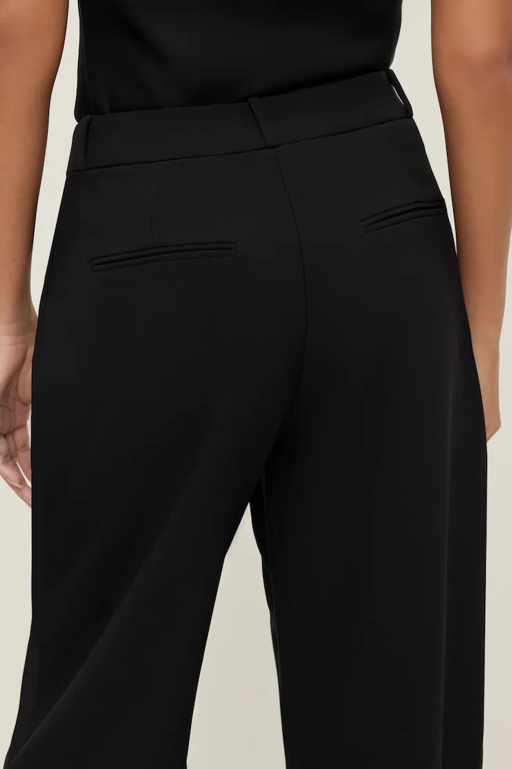 Mid Rise Barrel Leg Pants - Dynamite - Black - Women Clothing sold by Dynamite product image thumbnail 4