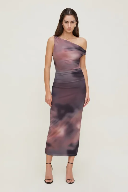 Jayde Mesh Midi Dress - Dynamite - Purple - Women Clothing made by Dynamite