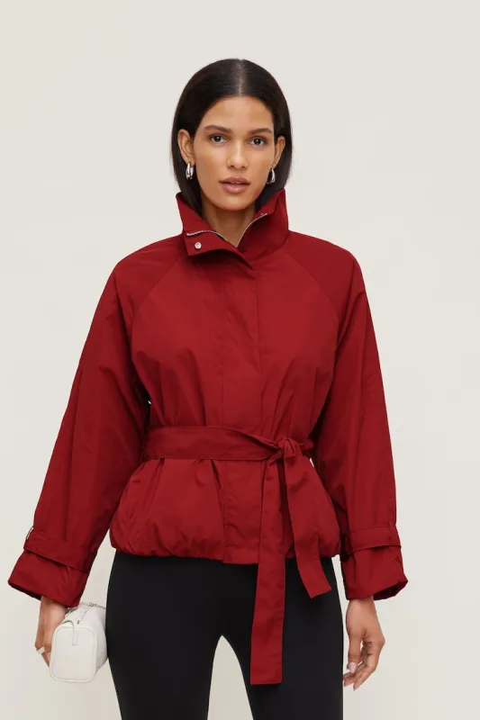 Hazel Bubble Anorak - Dynamite - Red - Women Clothing made by Dynamite