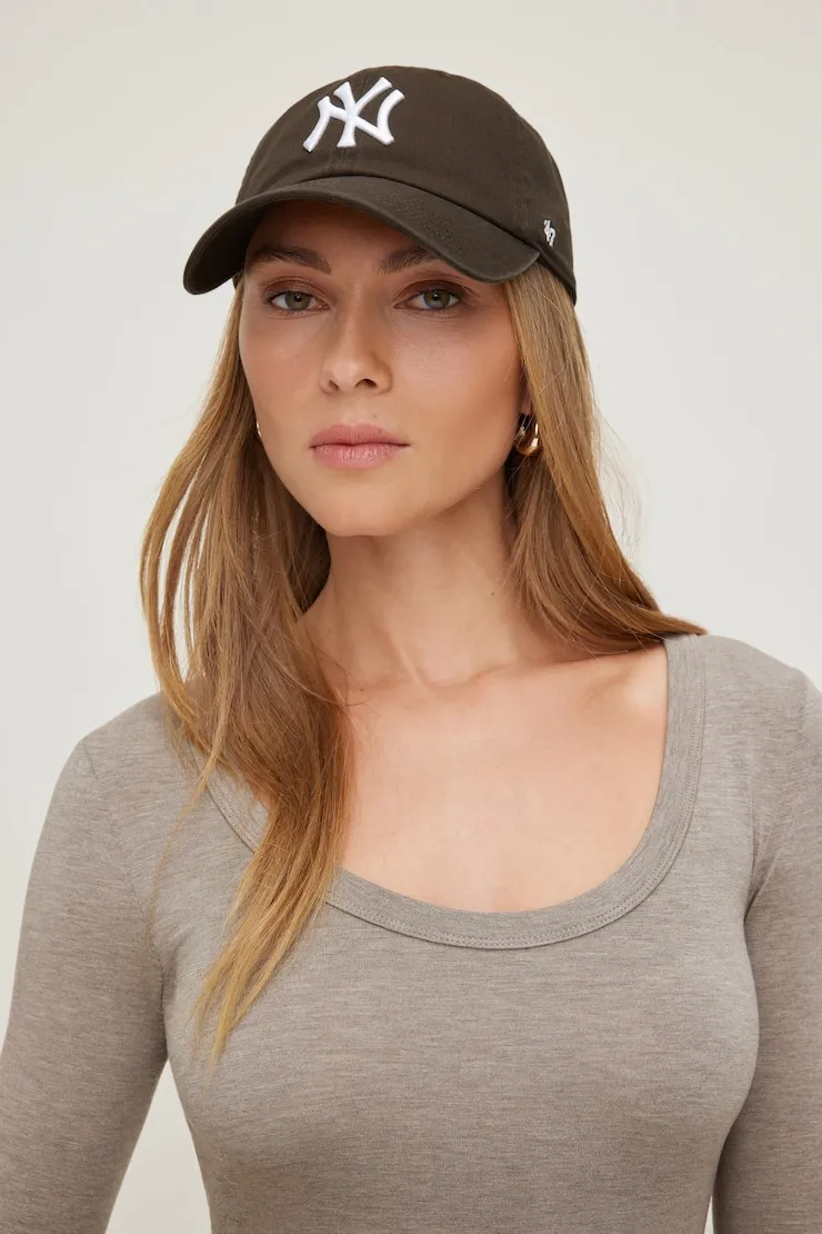 '47 Brand | New York Clean Up Cap - Dynamite - Brown - Women Clothing sold by Dynamite product image thumbnail 2