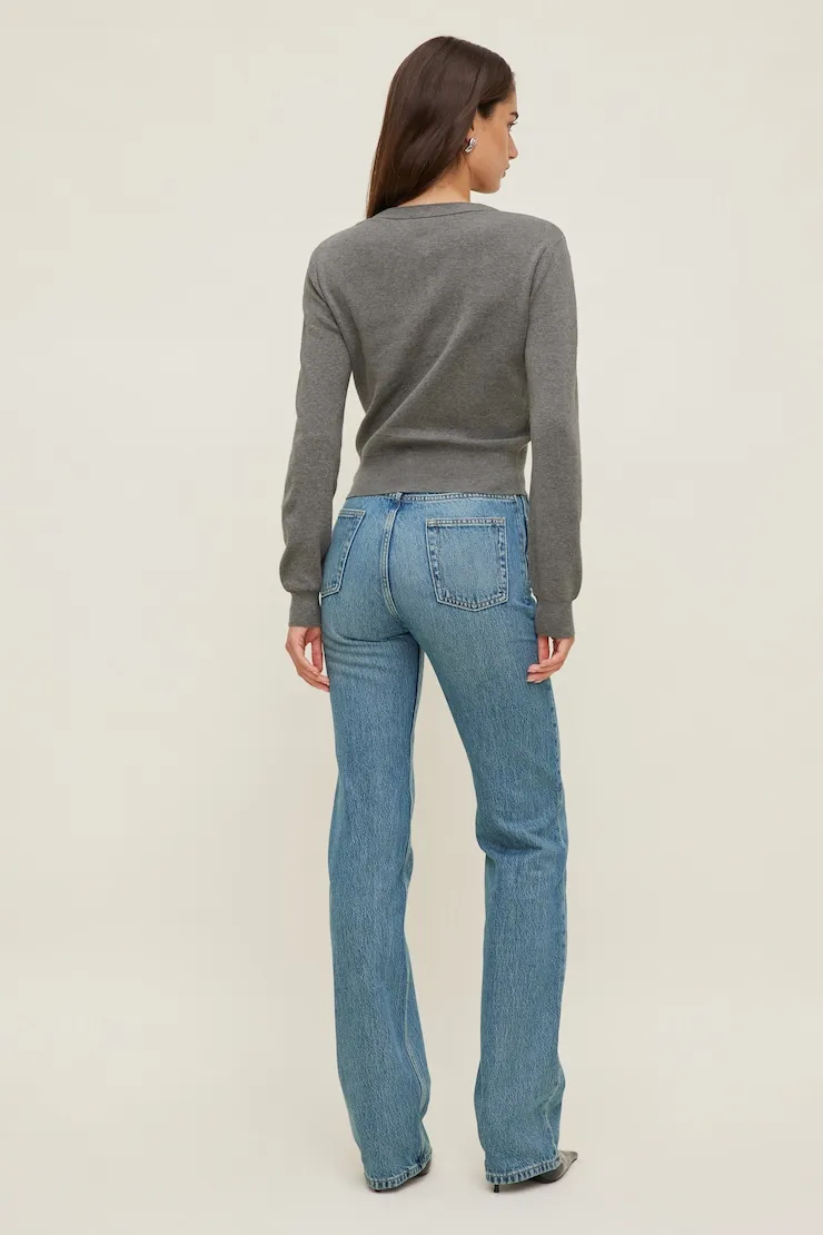 Rebecca Crewneck Cardigan - Dynamite - Greys - Women Clothing sold by Dynamite product image thumbnail 4