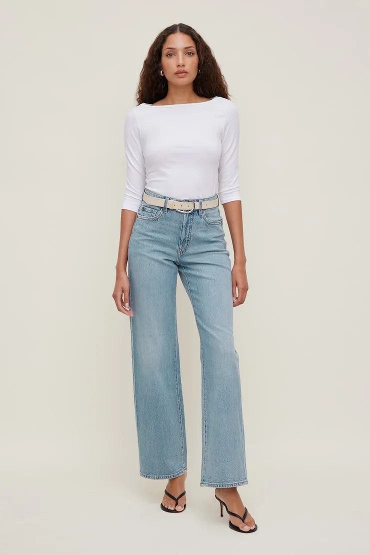 Pull Through Faux Leather Belt - Dynamite - Beige - Women Clothing sold by Dynamite product image thumbnail 2