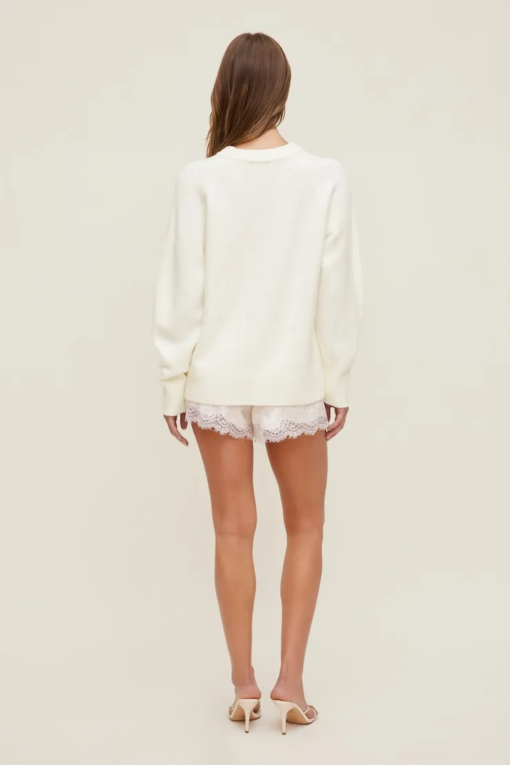 Rory Oversized Sweater - Dynamite - White - Women Clothing sold by Dynamite product image thumbnail 4