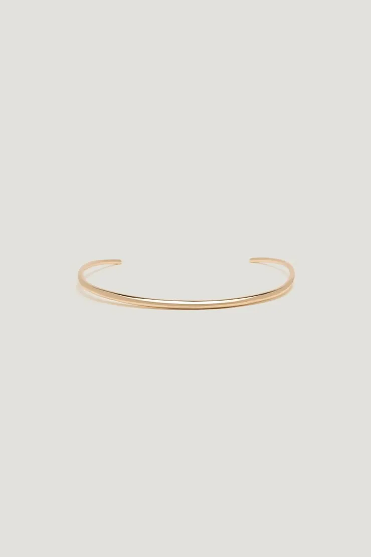 Coil Collarbone Necklace - Dynamite - Yellow - Women Clothing sold by Dynamite